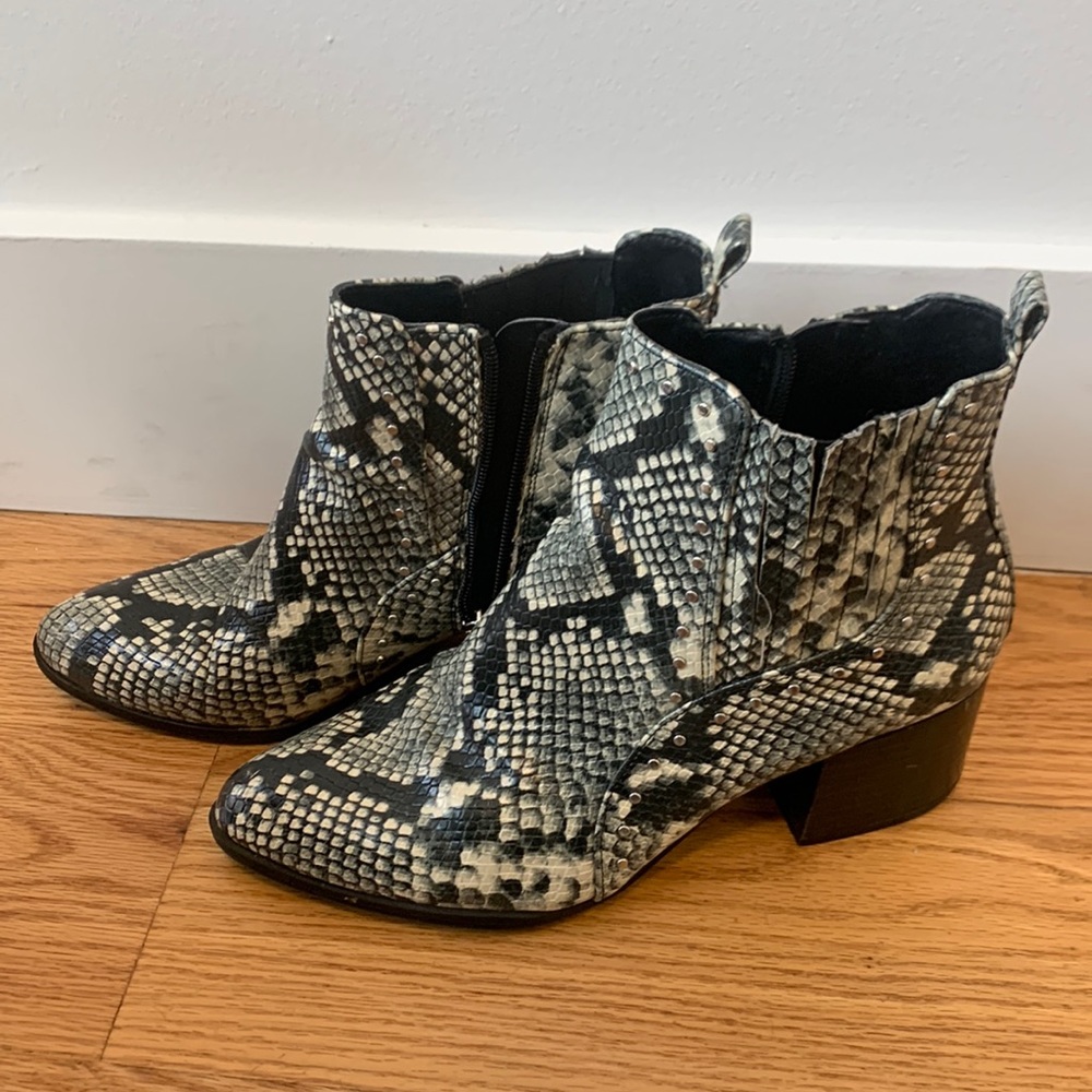 Sam Edelman Snakeskin Booties